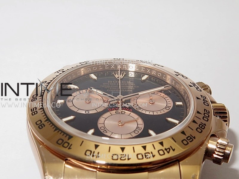 Daytona 126505 RG UFO 1:1 Best Edition Black Dial RG Subdial On Oyster Bracelet UF4131