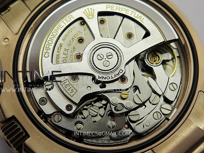 Daytona 126505 RG UFO 1:1 Best Edition Black Dial RG Subdial On Oyster Bracelet UF4131