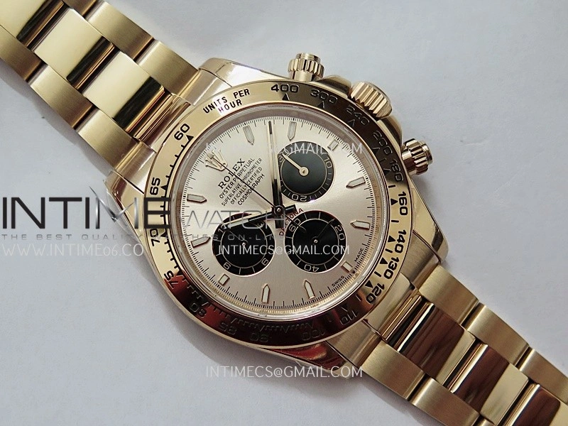Daytona 126505 RG UFO 1:1 Best Edition RG Dial Black Subdial On Oyster Bracelet UF4131