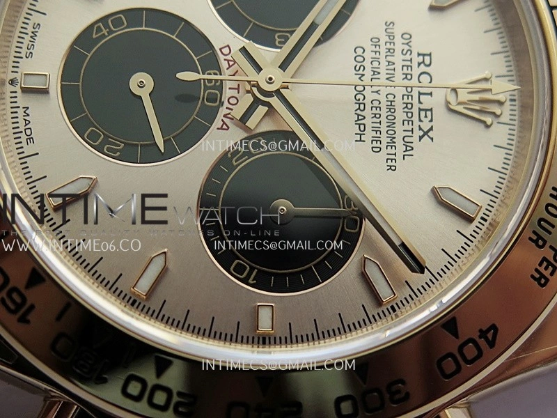 Daytona 126505 RG UFO 1:1 Best Edition RG Dial Black Subdial On Oyster Bracelet UF4131
