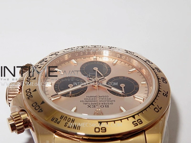 Daytona 126505 RG UFO 1:1 Best Edition RG Dial Black Subdial On Oyster Bracelet UF4131