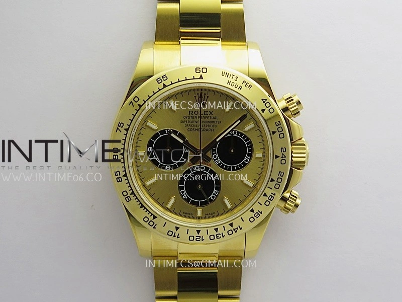 Daytona 126508 YG UFO 1:1 Best Edition YG Dial Black Subdial On Oyster Bracelet UF4131