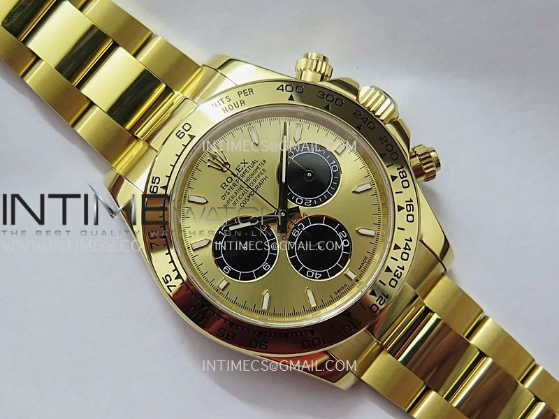 Daytona 126508 YG UFO 1:1 Best Edition YG Dial Black Subdial On Oyster Bracelet UF4131