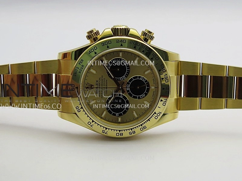 Daytona 126508 YG UFO 1:1 Best Edition YG Dial Black Subdial On Oyster Bracelet UF4131