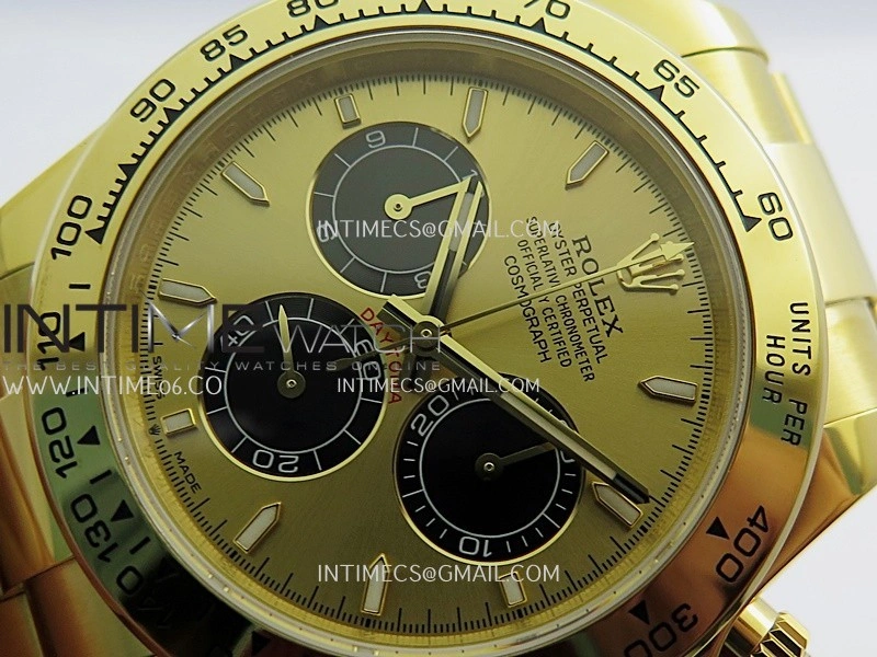 Daytona 126508 YG UFO 1:1 Best Edition YG Dial Black Subdial On Oyster Bracelet UF4131