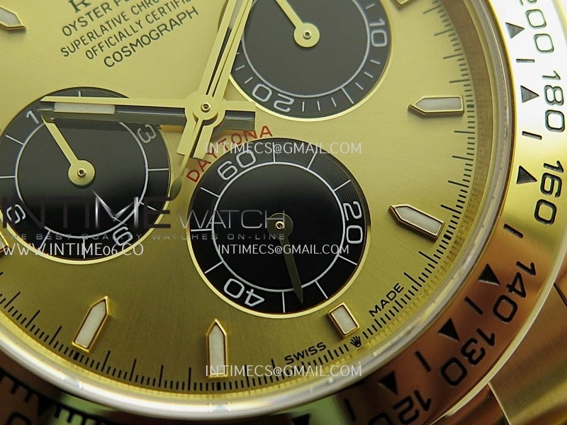 Daytona 126508 YG UFO 1:1 Best Edition YG Dial Black Subdial On Oyster Bracelet UF4131