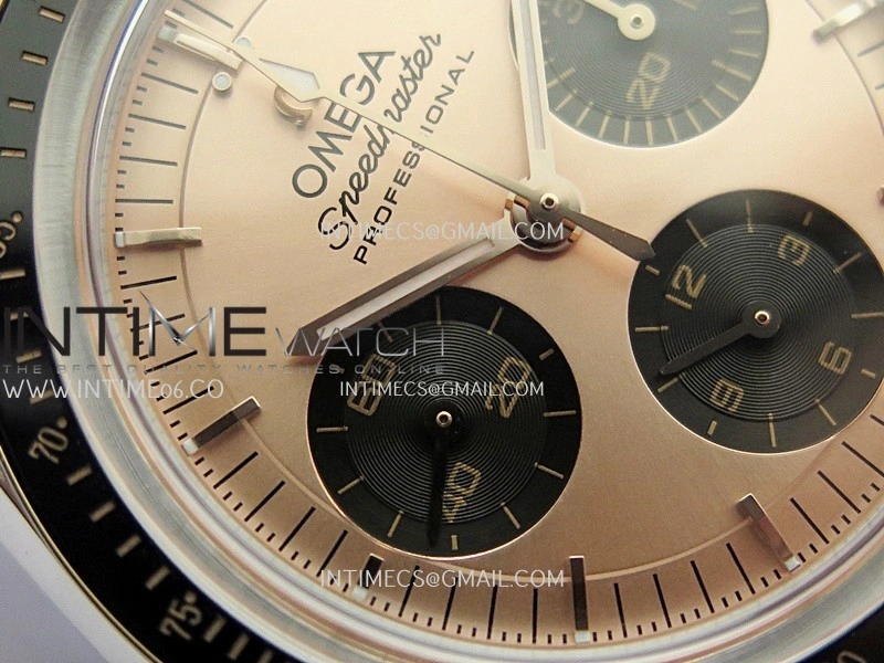 Speedmaster Professional SS RG N1F Best Edition RG Dial Black Subdial On Black Rubber Strap Asian 3861
