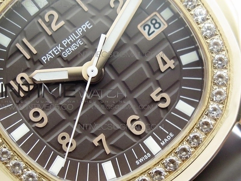 Aquanaut 5067A RG PPF 1:1 Best Edition Brown Textured Dial on Brown Rubber Strap AE23