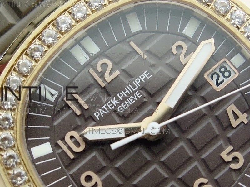 Aquanaut 5067A RG PPF 1:1 Best Edition Brown Textured Dial on Brown Rubber Strap AE23