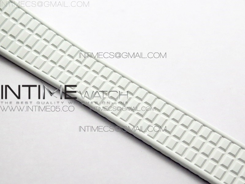 Aquanaut 5067A RG PPF 1:1 Best Edition White Textured Dial on White Rubber Strap AE23