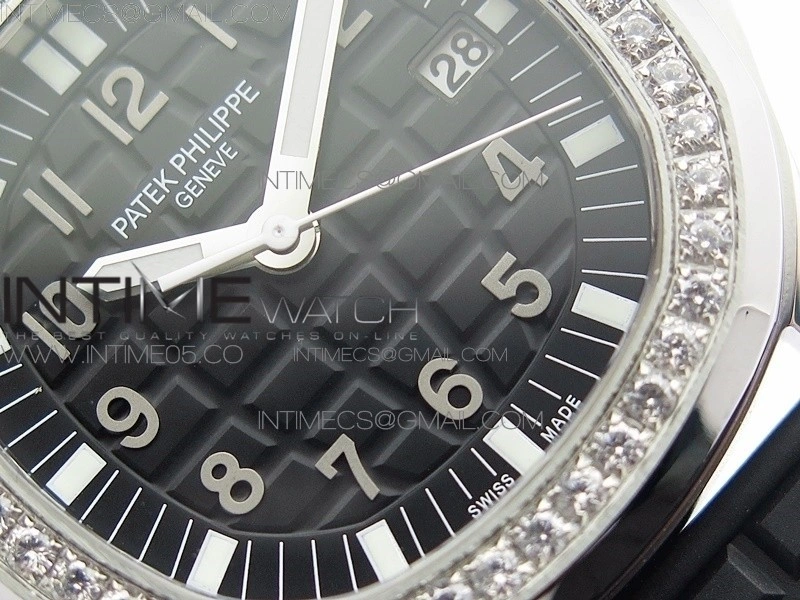 Aquanaut 5067A SS PPF 1:1 Best Edition Black Textured Dial on Black Rubber Strap AE23