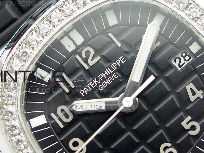Aquanaut 5067A SS PPF 1:1 Best Edition Black Textured Dial on Black Rubber Strap AE23