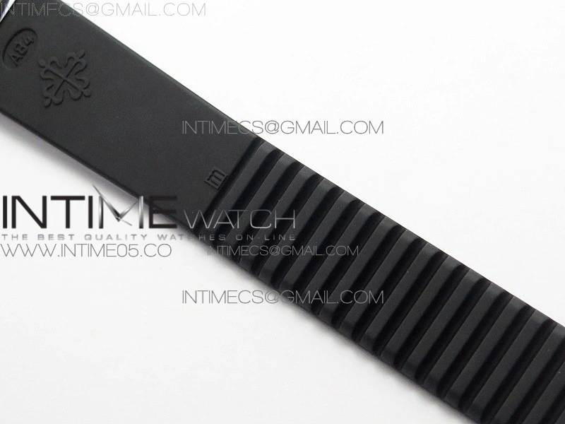 Aquanaut 5067A SS PPF 1:1 Best Edition Black Textured Dial on Black Rubber Strap AE23