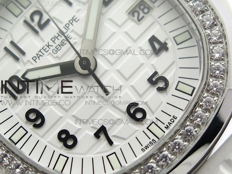 Aquanaut 5067A SS PPF 1:1 Best Edition White Textured Dial on White Rubber Strap AE23