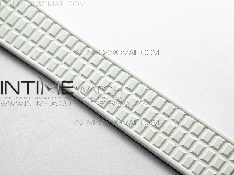 Aquanaut 5067A SS PPF 1:1 Best Edition White Textured Dial on White Rubber Strap AE23