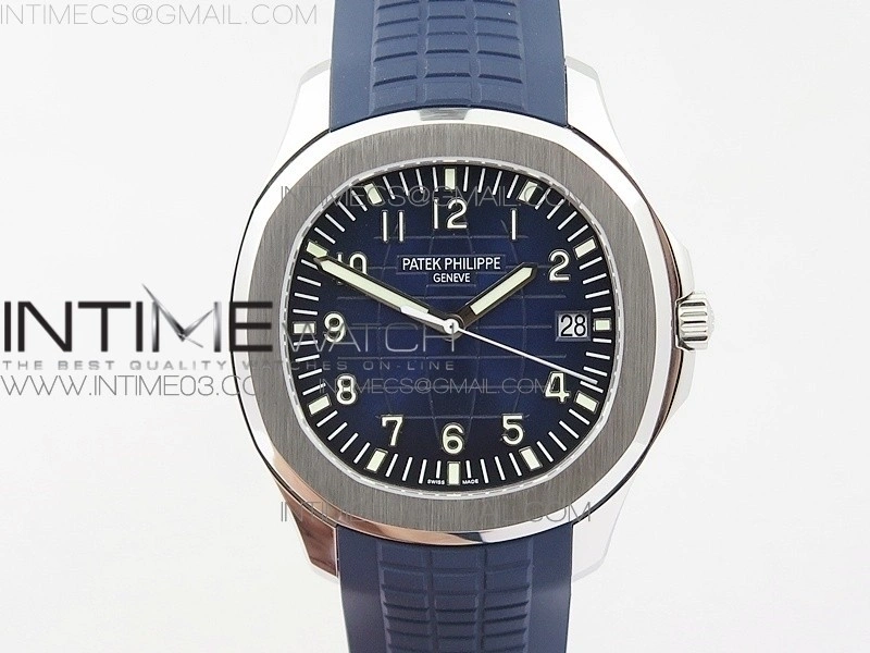 Aquanaut Jumbo 5168G 42mm SS ZF 1:1 Best Edition Blue Dial on Blue Rubber Strap 324CS