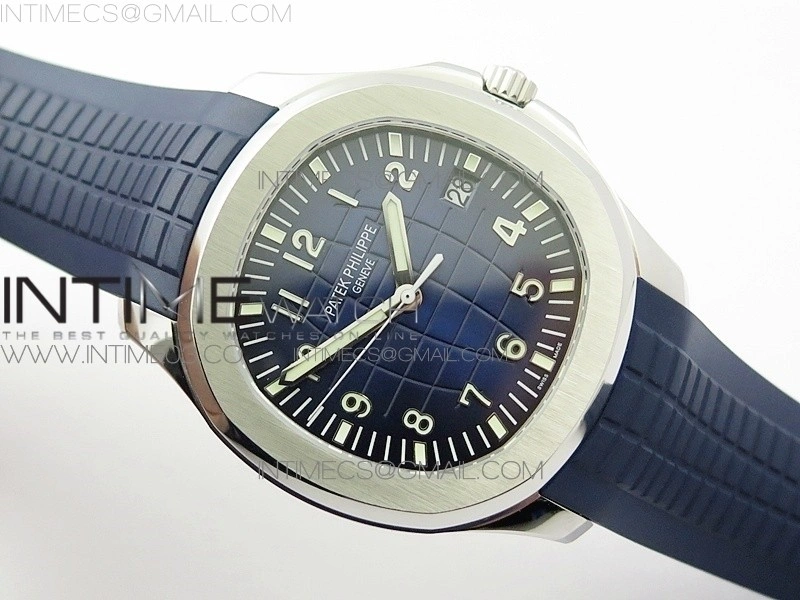 Aquanaut Jumbo 5168G 42mm SS ZF 1:1 Best Edition Blue Dial on Blue Rubber Strap 324CS