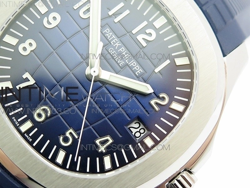 Aquanaut Jumbo 5168G 42mm SS ZF 1:1 Best Edition Blue Dial on Blue Rubber Strap 324CS