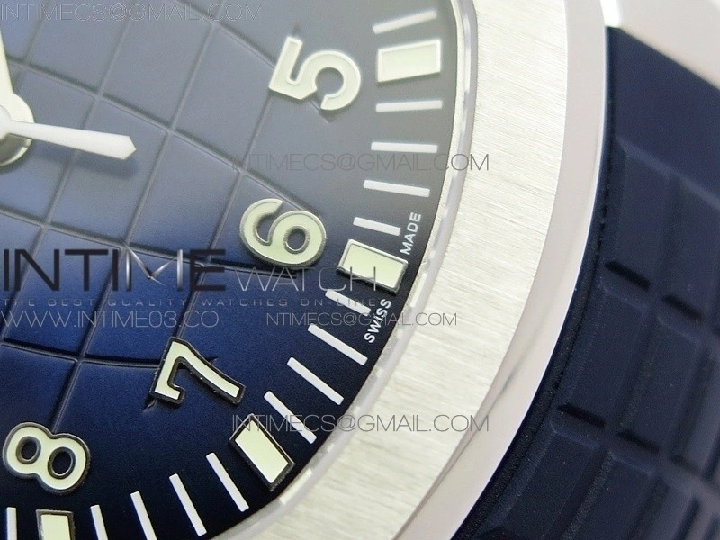 Aquanaut Jumbo 5168G 42mm SS ZF 1:1 Best Edition Blue Dial on Blue Rubber Strap 324CS