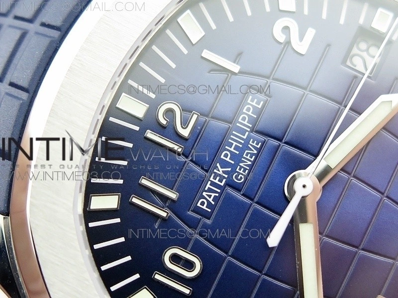 Aquanaut Jumbo 5168G 42mm SS ZF 1:1 Best Edition Blue Dial on Blue Rubber Strap 324CS