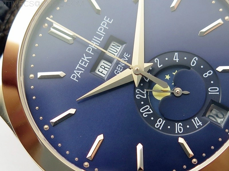 Annual Calendar Complications 5396 RG GRF Best Edition Blue dial on Blue leather strap A324