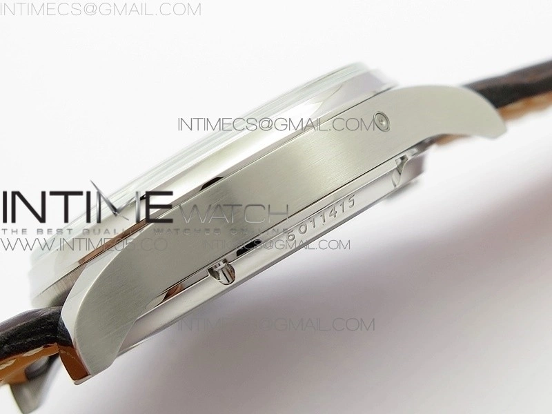 Portuguese Real PR Real Annual Calendar IW5034 V9F Best Edition White dial RG Markers On Brown Leather Strap A52610