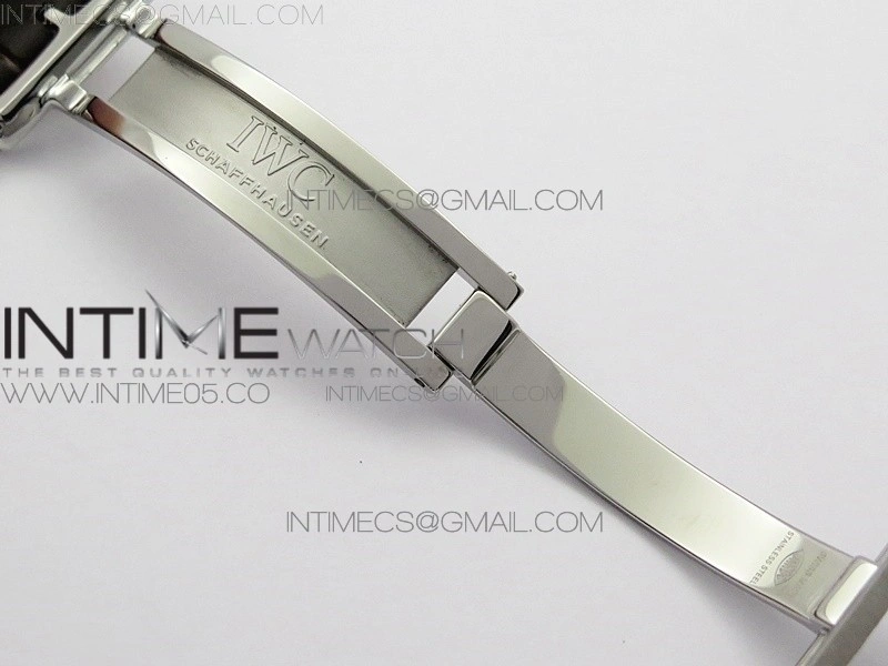 Portuguese Real PR Real Annual Calendar IW5034 V9F Best Edition White dial RG Markers On Brown Leather Strap A52610