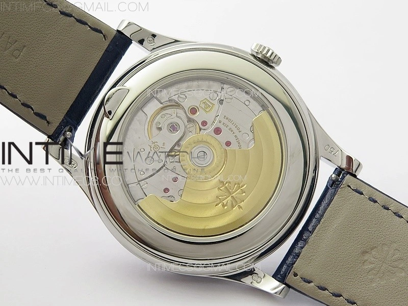 Annual Calendar Moonphase 5396 SS PPF 1:1 Best Edition White Dial on Blue Leather Strap A324