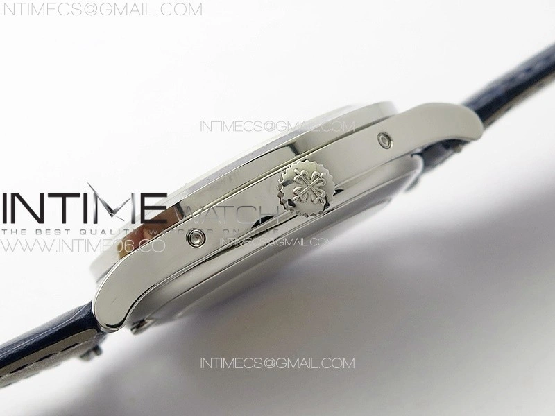 Annual Calendar Moonphase 5396 SS PPF 1:1 Best Edition White Dial on Blue Leather Strap A324