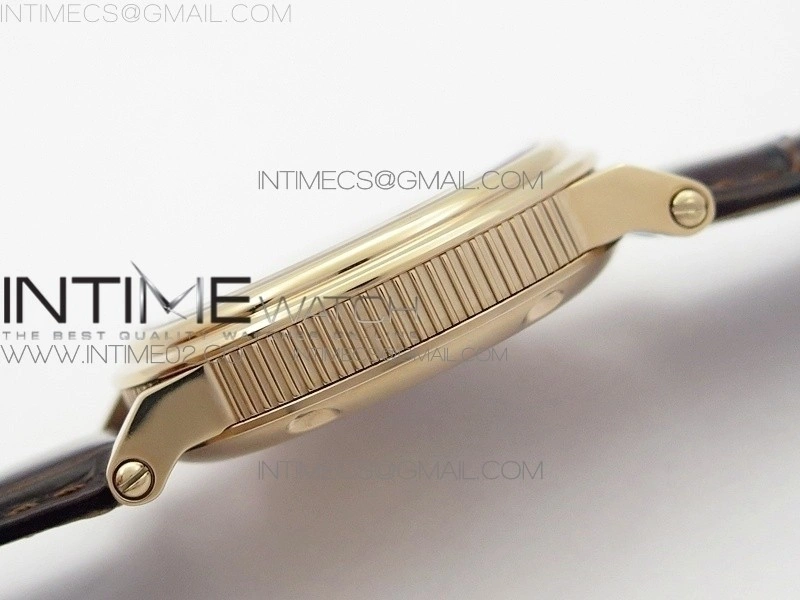 Marine 5222 RG HGF 1:1 Best Edition White Dial On black Leather Strap Asian Cal.517GG