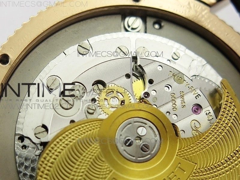 Marine 5222 RG HGF 1:1 Best Edition White Dial On black Leather Strap Asian Cal.517GG