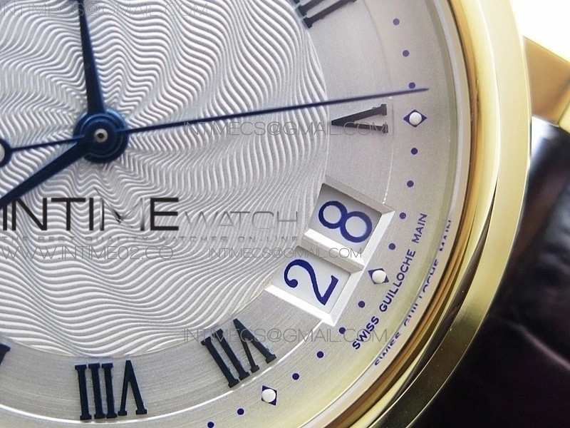 Marine 5222 YG HGF 1:1 Best Edition White Dial On black Leather Strap Asian Cal.517GG
