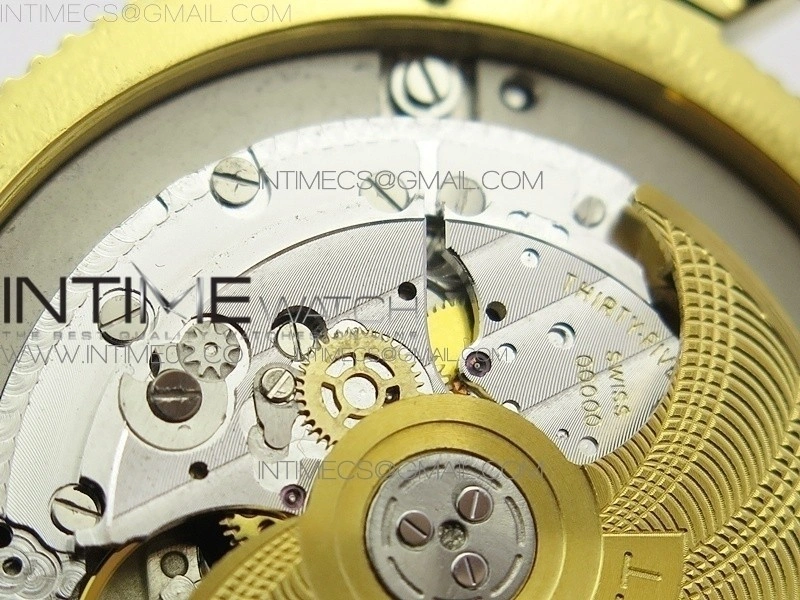 Marine 5222 YG HGF 1:1 Best Edition White Dial On black Leather Strap Asian Cal.517GG