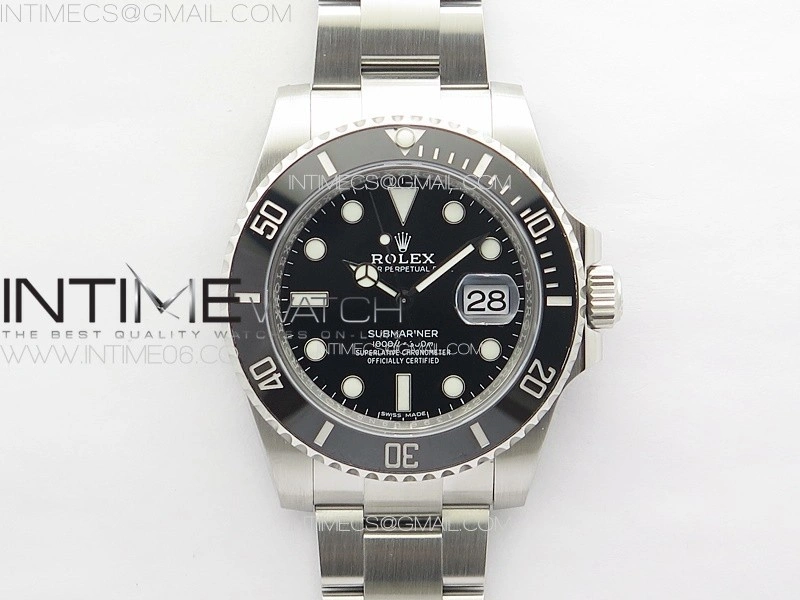 Submariner 116610LN 904L SS Case NTF 1:1 Best Edition Black Dial On 904L Bracelet SA3135