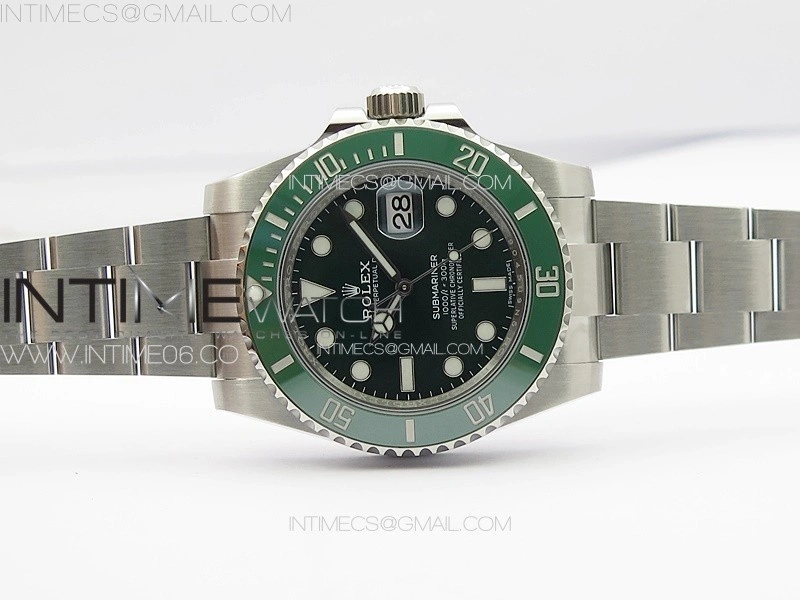 Submariner 116610LV 904L SS Case NTF 1:1 Best Edition Green Dial On 904L Bracelet SA3135