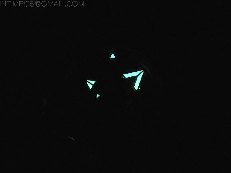 Big Bang Sang Bleu chrono RG B50 Black Skeletonal Dial On Black Gummy Strap Asian 7750