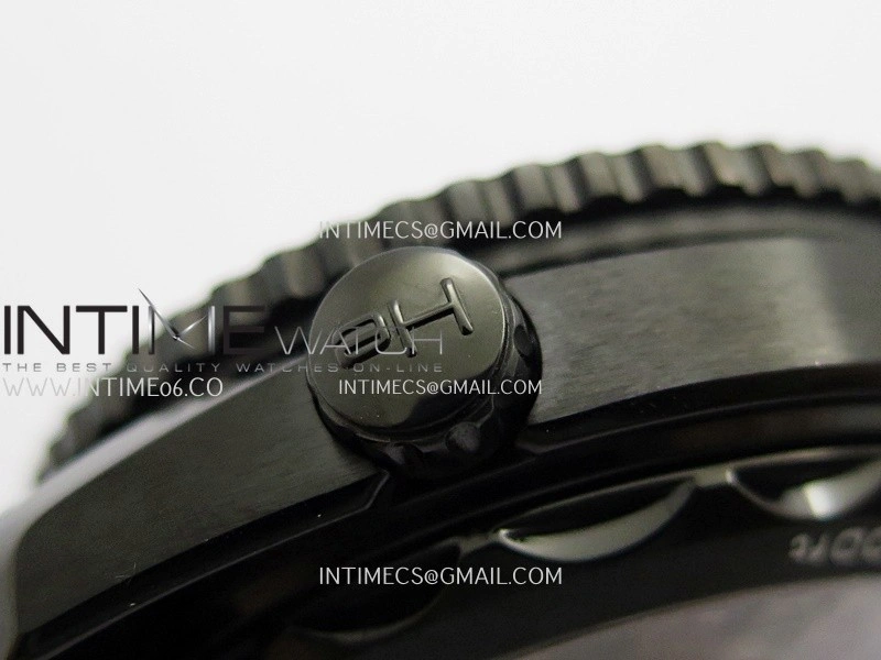 Planet Ocean Master Chronometer Black Orange Ceramic Bezel DLC VRF 1:1 Best Edition Black Dial On Black Rubber Strap A9900