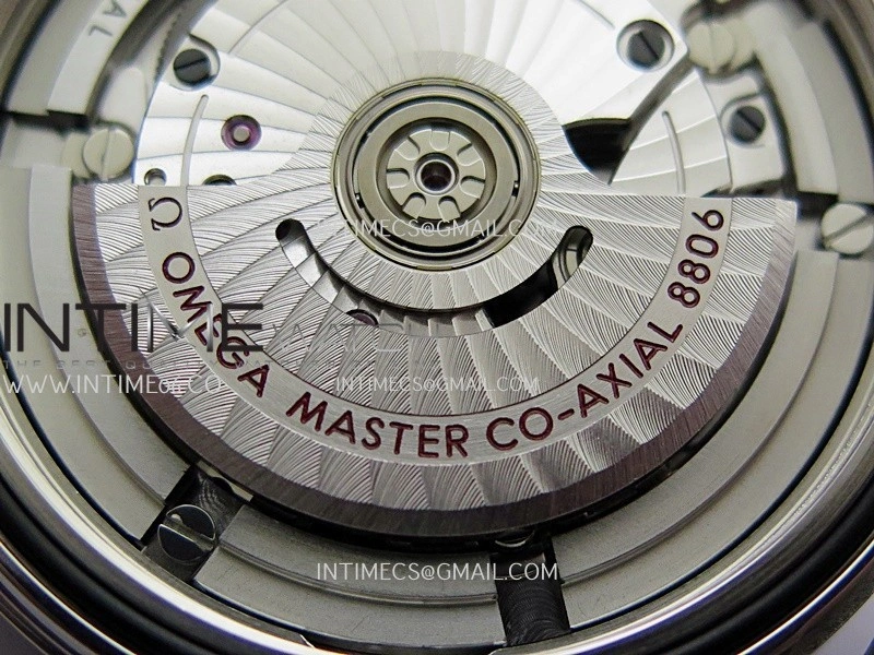 Seamaster 300M Diver 42mm Orange Second Hand SS VSF Best Edition Black Dial On Mesh Bracelet Super Clone 8806