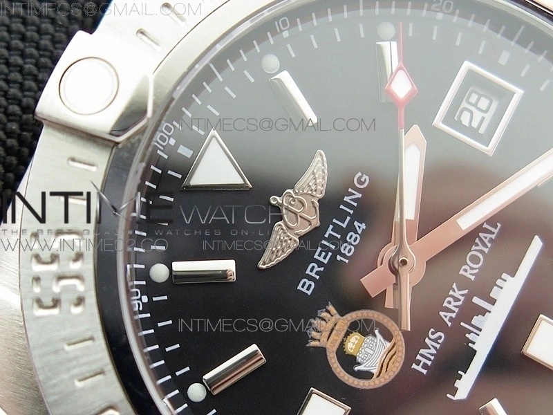 Avenger II Seawolf HMS ARK Royal SS 1:1 Best Edition Black Dial On Nylon Strap A2836