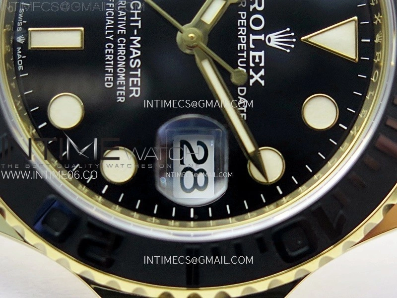 Yacht-Master 226658 Gain Weight YG Tungsten ARF 1:1 Best Edition Black Ceramic Bezel on Oysterflex Rubber Strap VS3235