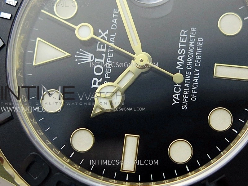 Yacht-Master 226658 Gain Weight YG Tungsten ARF 1:1 Best Edition Black Ceramic Bezel on Oysterflex Rubber Strap VS3235