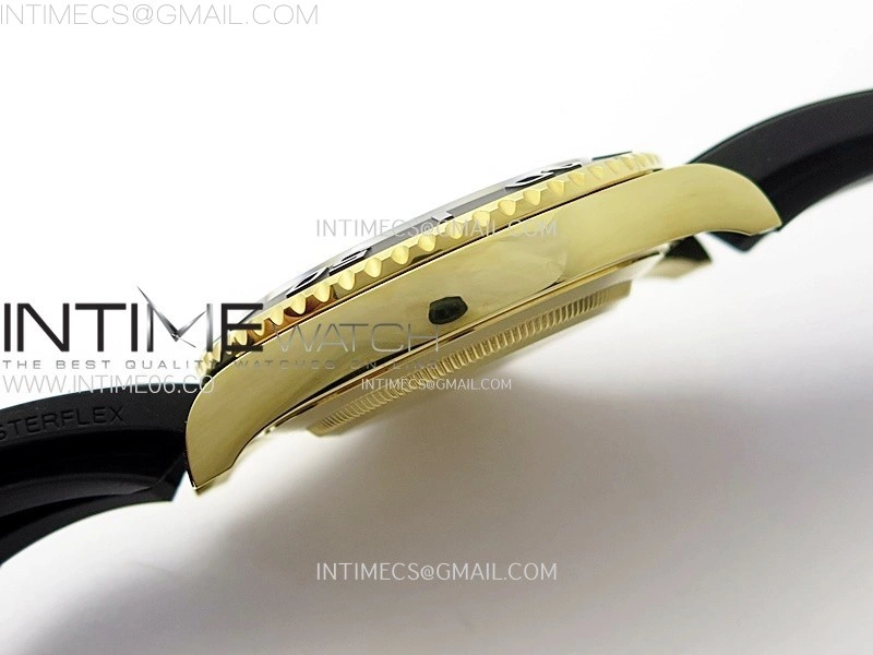 Yacht-Master 226658 Gain Weight YG Tungsten ARF 1:1 Best Edition Black Ceramic Bezel on Oysterflex Rubber Strap VS3235