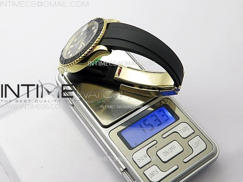 Yacht-Master 226658 Gain Weight YG Tungsten ARF 1:1 Best Edition Black Ceramic Bezel on Oysterflex Rubber Strap VS3235