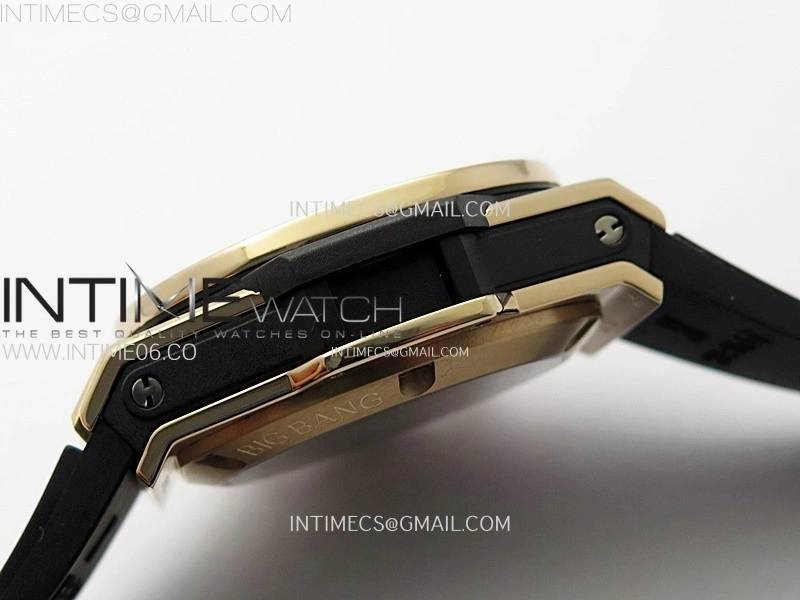 Hublot Big Bang Unico 42mm RG BBF 1:1 Best Edition Black Skeleton Dial on Black Rubber Strap A1280