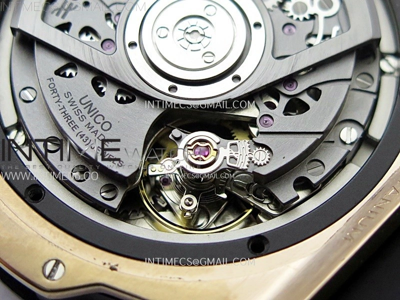 Hublot Big Bang Unico 42mm RG BBF 1:1 Best Edition Black Skeleton Dial on Black Rubber Strap A1280