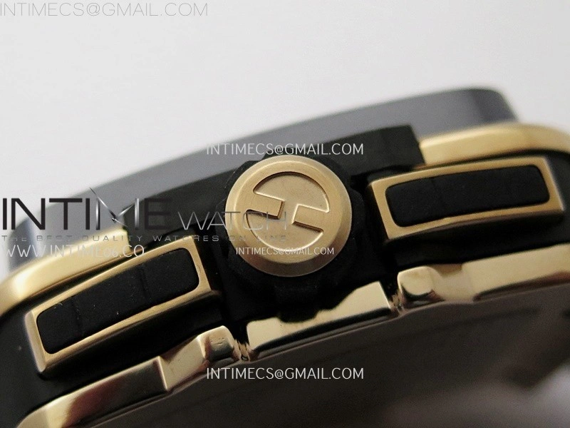 Square Bang Unico 42mm RG Ceramic BBF 1:1 Best Edition Skeleton Dial on Blue Rubber Strap A1280