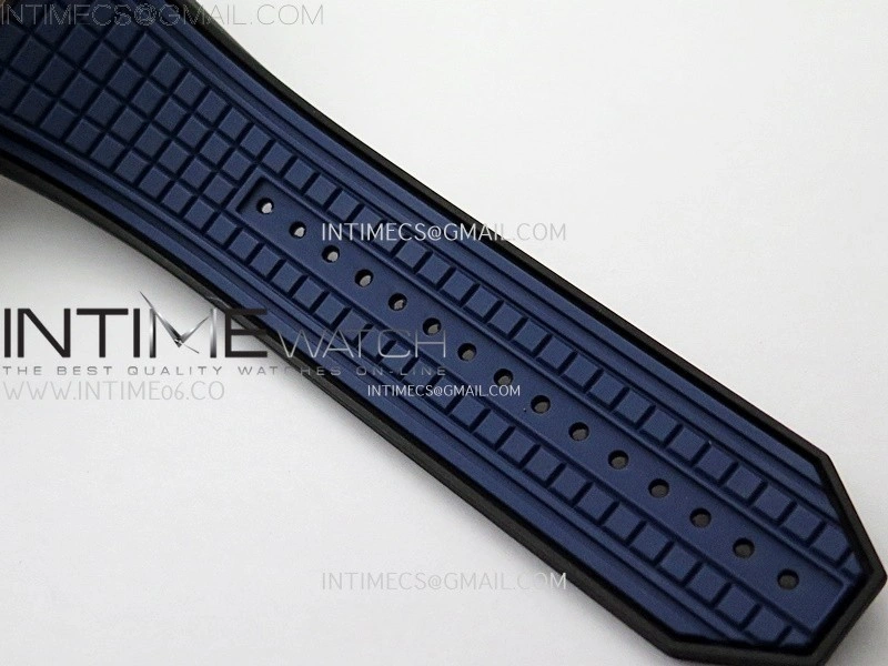 Square Bang Unico 42mm RG Ceramic BBF 1:1 Best Edition Skeleton Dial on Blue Rubber Strap A1280
