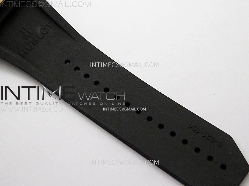 Square Bang Unico 42mm RG Ceramic BBF 1:1 Best Edition Skeleton Dial on Blue Rubber Strap A1280