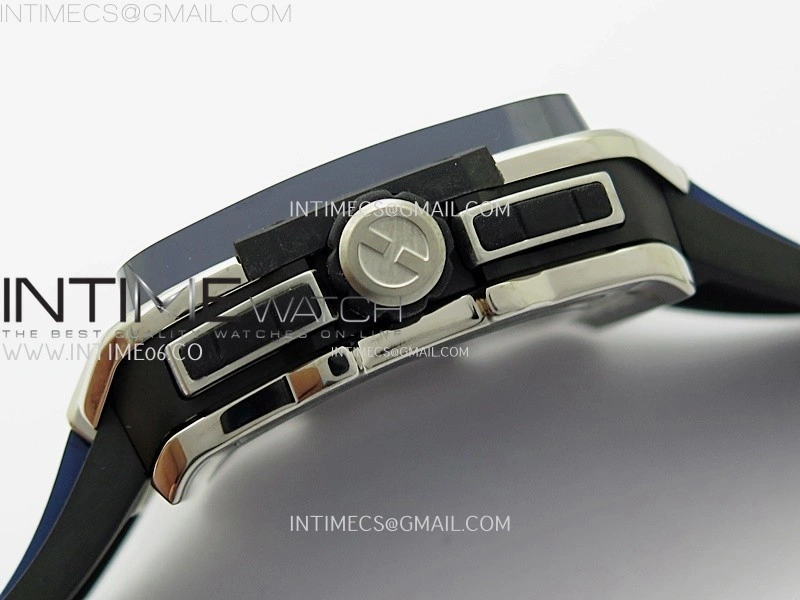 Square Bang Unico 42mm Ti Ceramic BBF 1:1 Best Edition Skeleton Dial on Blue Rubber Strap A1280