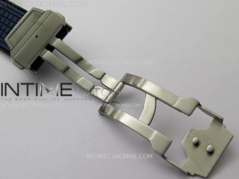 Square Bang Unico 42mm Ti Ceramic BBF 1:1 Best Edition Skeleton Dial on Blue Rubber Strap A1280